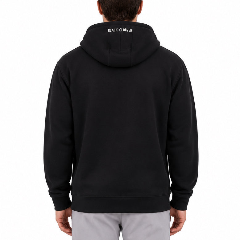 Black Clover Men's Golf Hoodie Clover Luck Black Size L