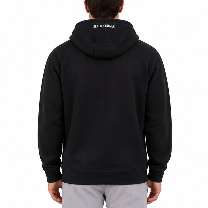 Black Clover Men's Golf Hoodie Clover Luck Black Size L