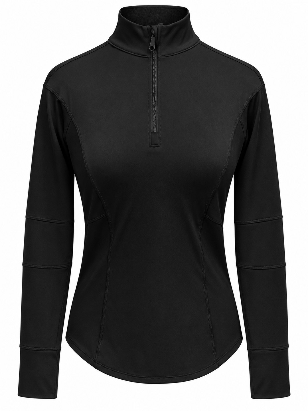 Lucky In Love Flex Long Sleeve Quarter Zip - Black