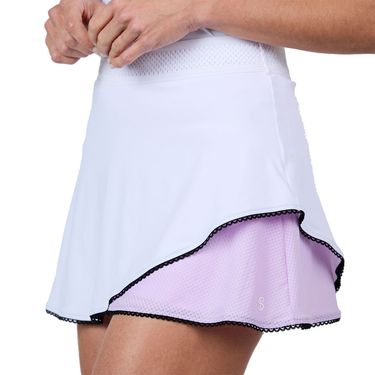 Sofibella 14" Scallop Trim Skort - Lavender - Skorzie