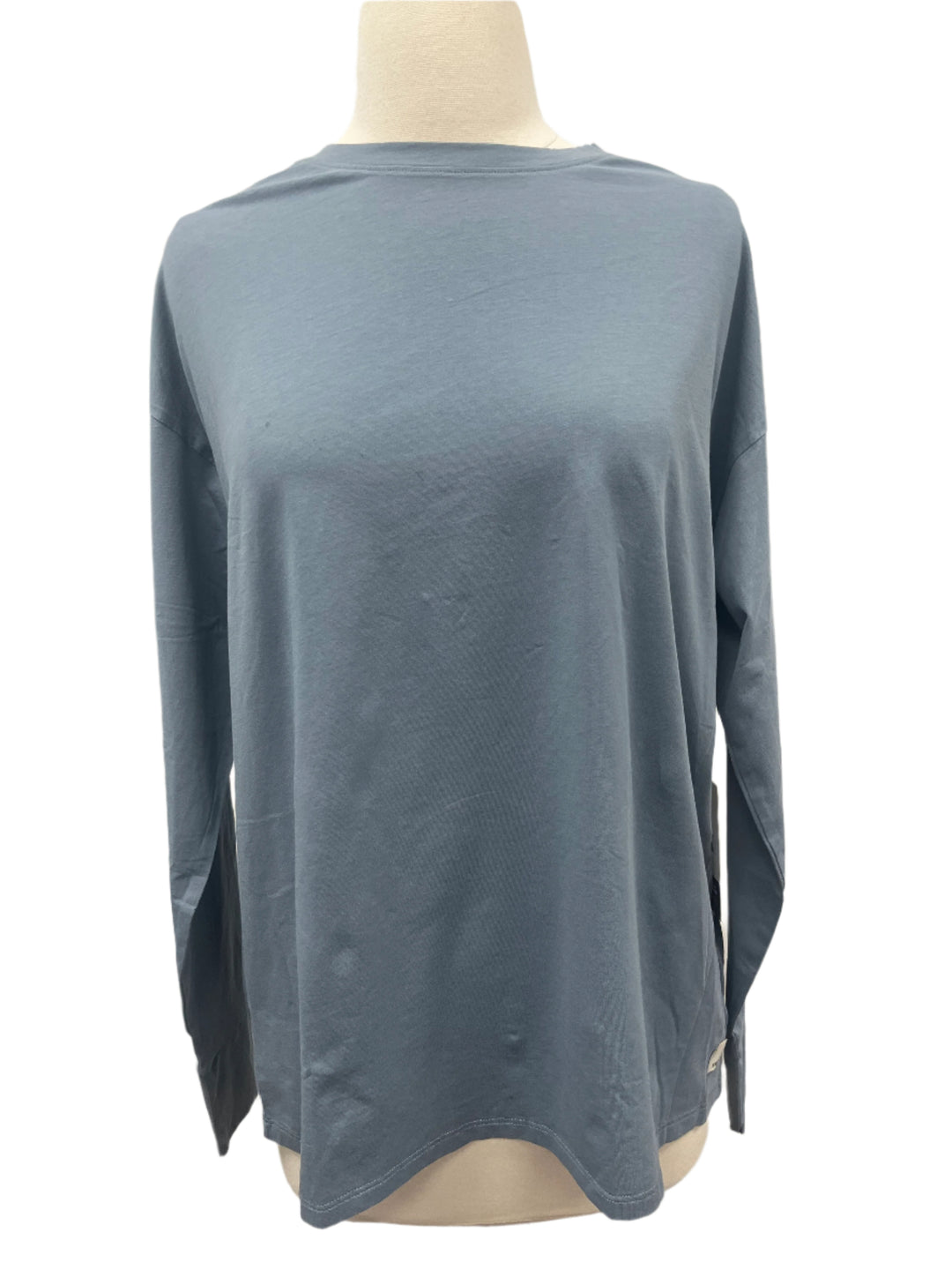 Vuori Long Sleeve Feather Tee - Smoke Blue - Skorzie
