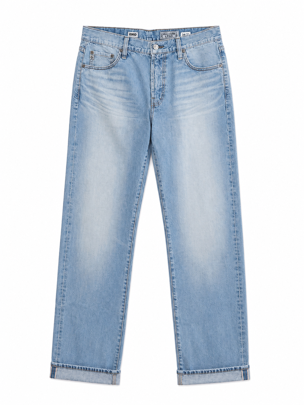 AG Men's Everett Selvage Slim Straight Jeans - 19 Years Coyote - Skorzie