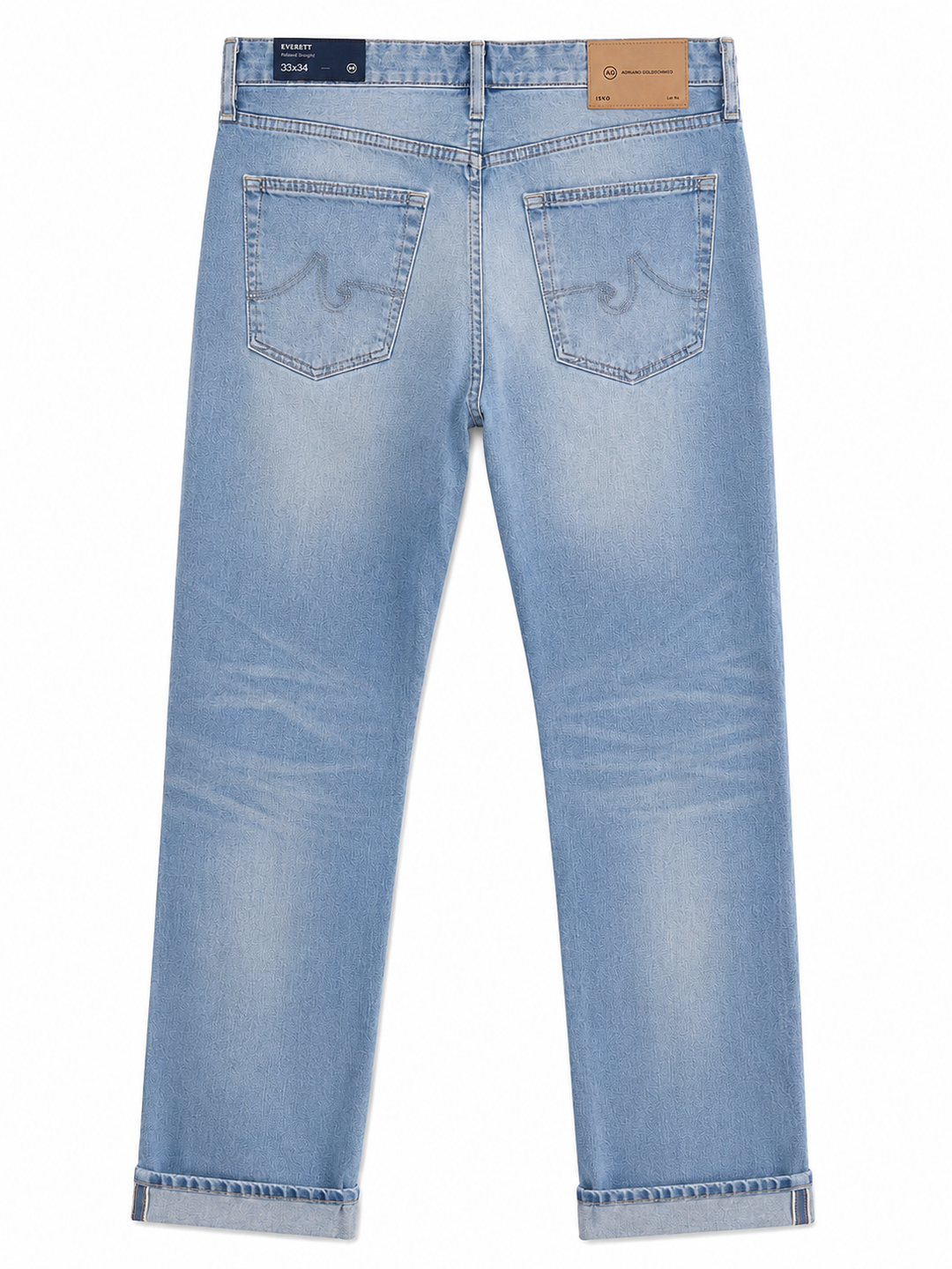 AG Men's Everett Selvage Slim Straight Jeans - 19 Years Coyote - Skorzie