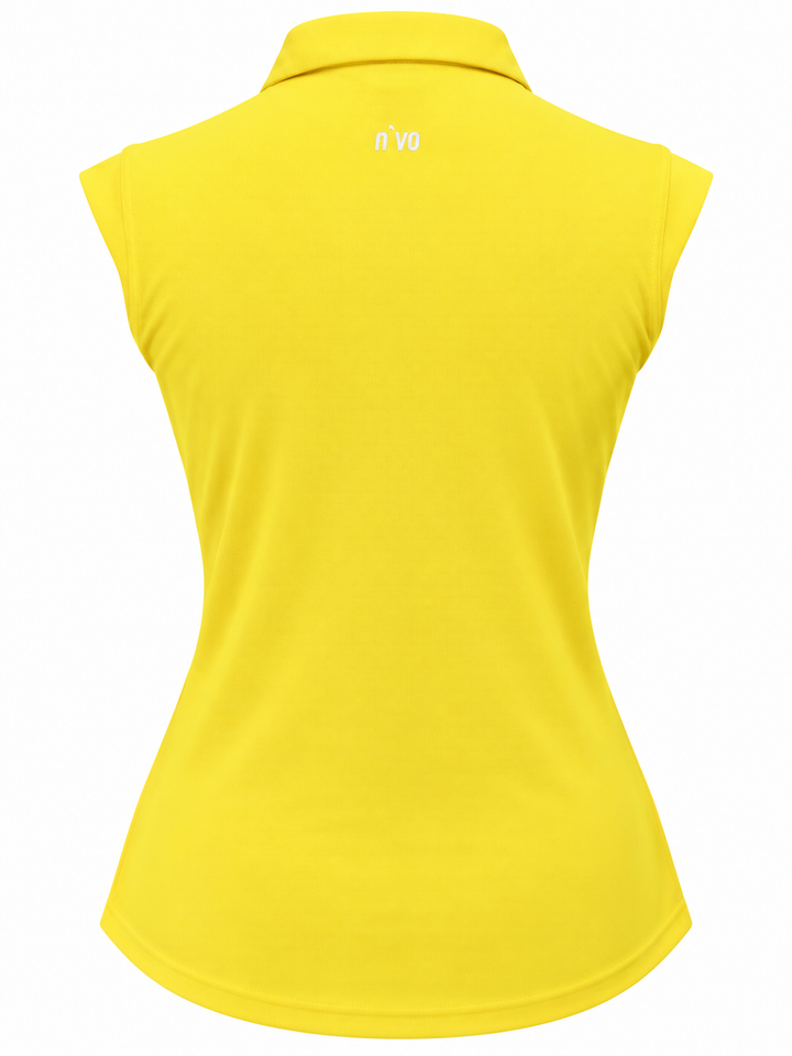 Nivo Sport Sleeveless Nikki Golf Polo - Lemon