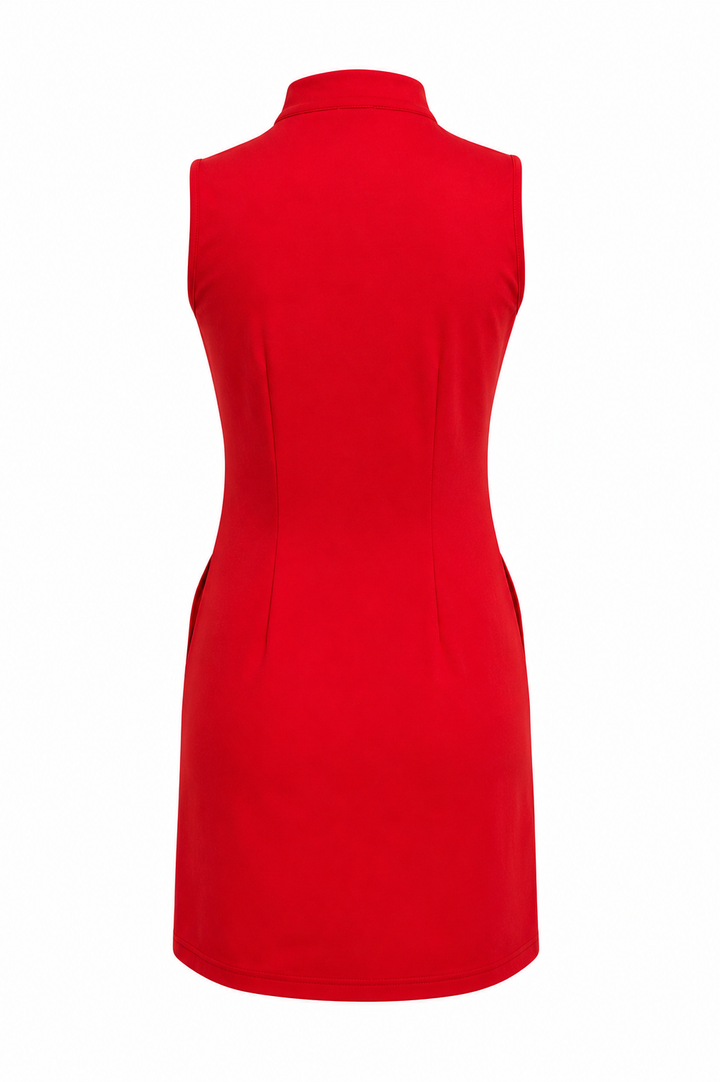 Amy Sport Course To Cocktails Sleeveless Dress - Red