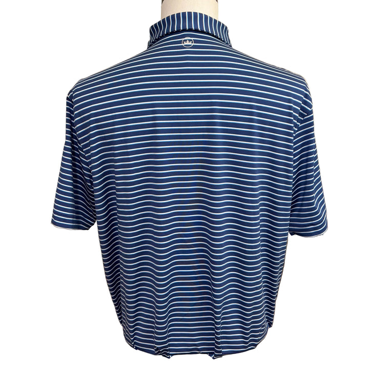 Peter Millar Dunnes Performance Polo (w/logo) - Summer Navy - Large - Skorzie