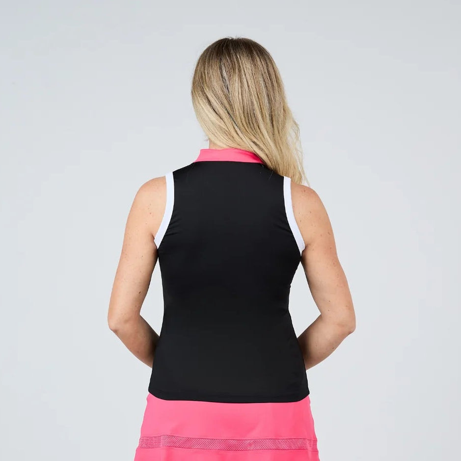 Sofibella Zip Sleeveless - Black - Skorzie
