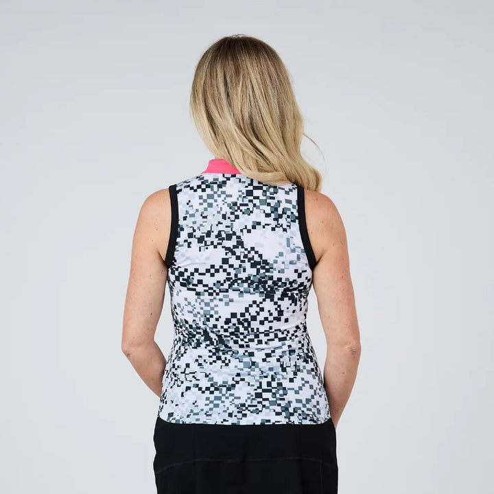 Sofibella Zip Sleeveless - Pixelated - Skorzie