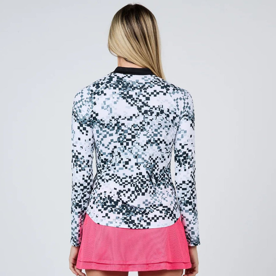 Sofibella Raglan Long Sleeve - Pixelated - Skorzie