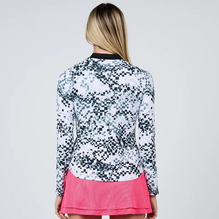 Sofibella Raglan Long Sleeve - Pixelated - Skorzie