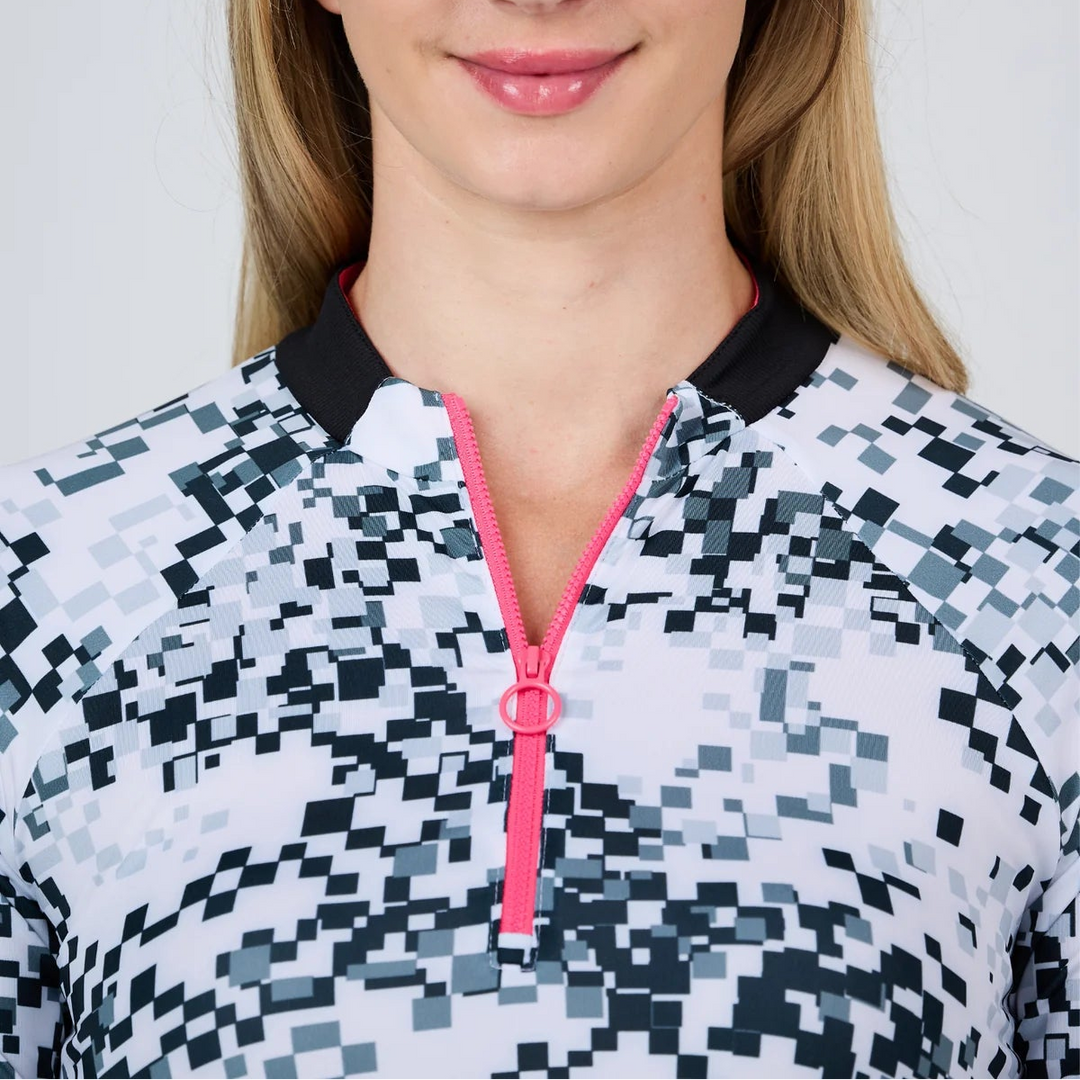 Sofibella Raglan Long Sleeve - Pixelated - Skorzie