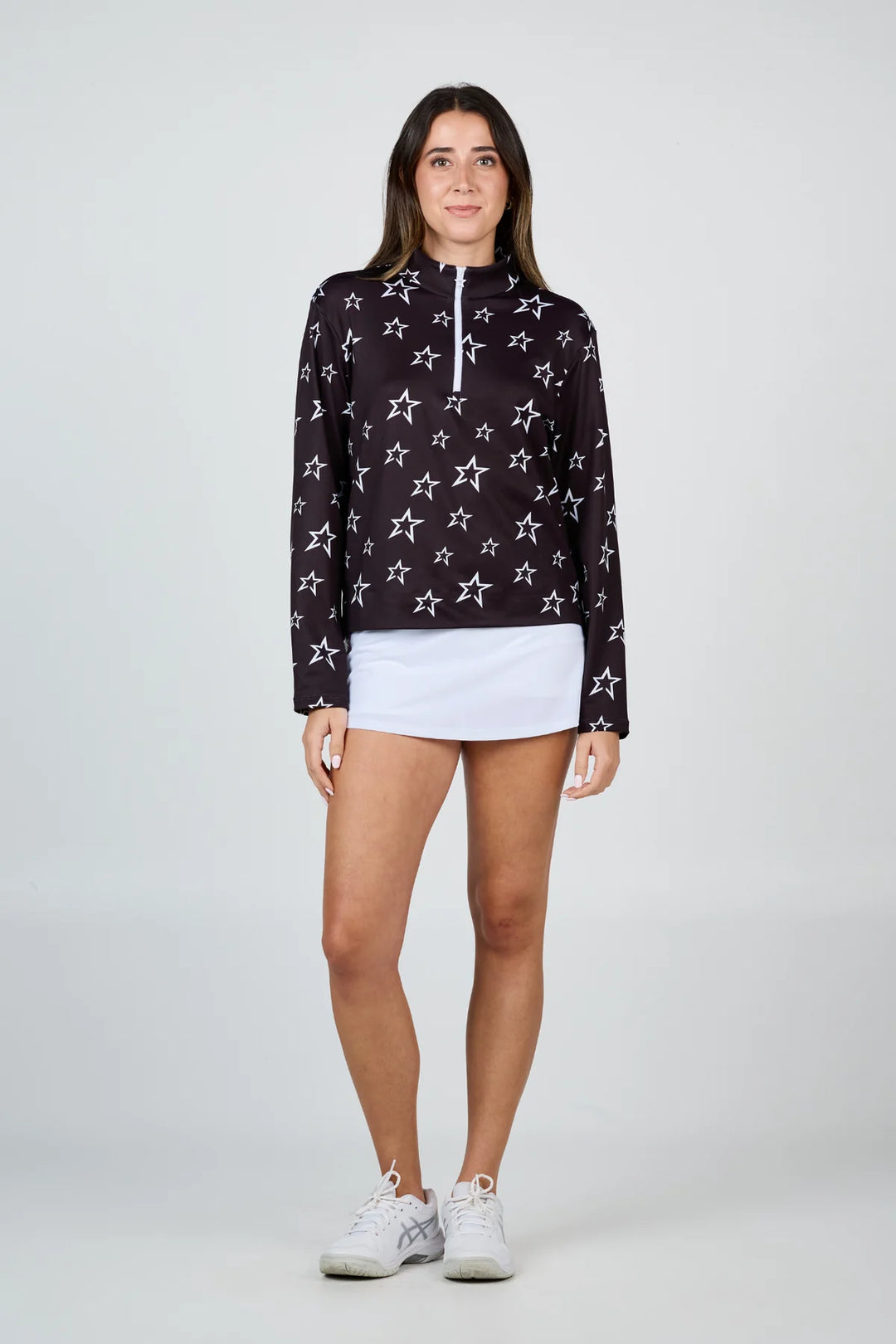 Sofibella Black Long Sleeve Pullover - Astro Stars