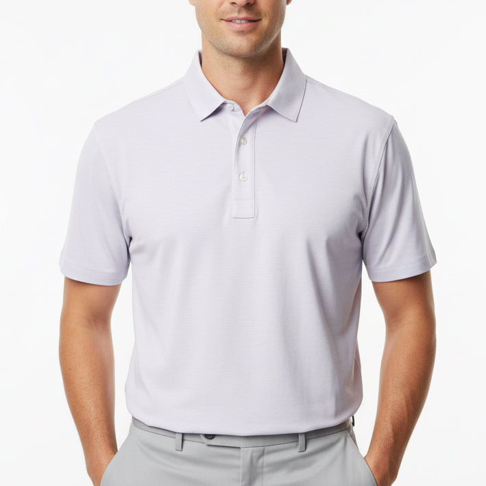 Straight Down Men's Golf Polo Dodge Violet Size L