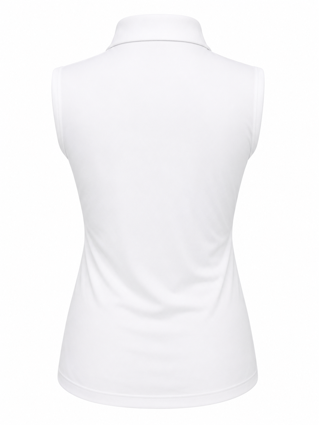 Dunning Player Alana Jersey Performance Sleeveless Polo - White