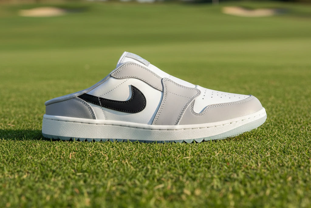 Nike Men's Air Jordan Golf Mule Shoes - Wolf Grey/Black Snail