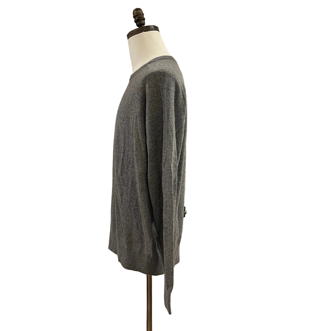 B. Draddy Cashmere Crewneck - Grey Heather - Large - Skorzie
