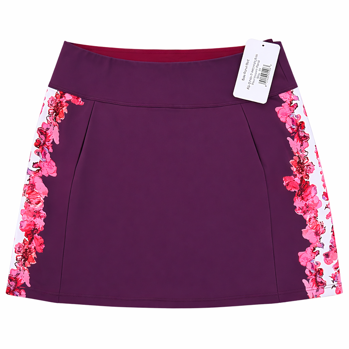 Foray Golf Side Panel Skirt (17") - Pearlescent Floral - Skorzie