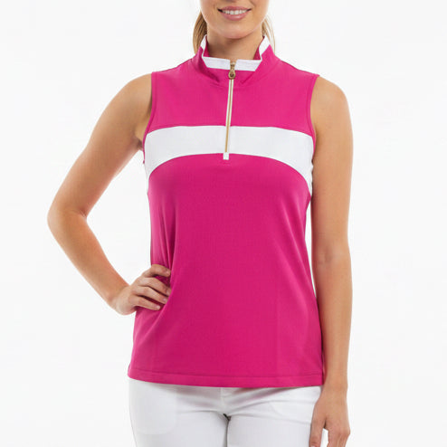 Brendratti Women's Golf S/L Polo Magenta