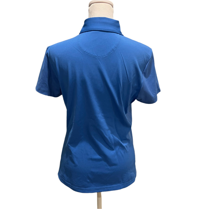 Greg Norman Pearl Studded Polo - Aegean Blue - Medium - Skorzie