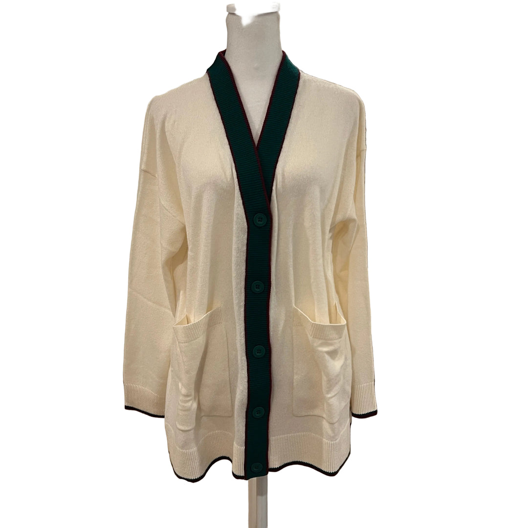 We Norwegians Club Cardigan - Off White - Small - Skorzie