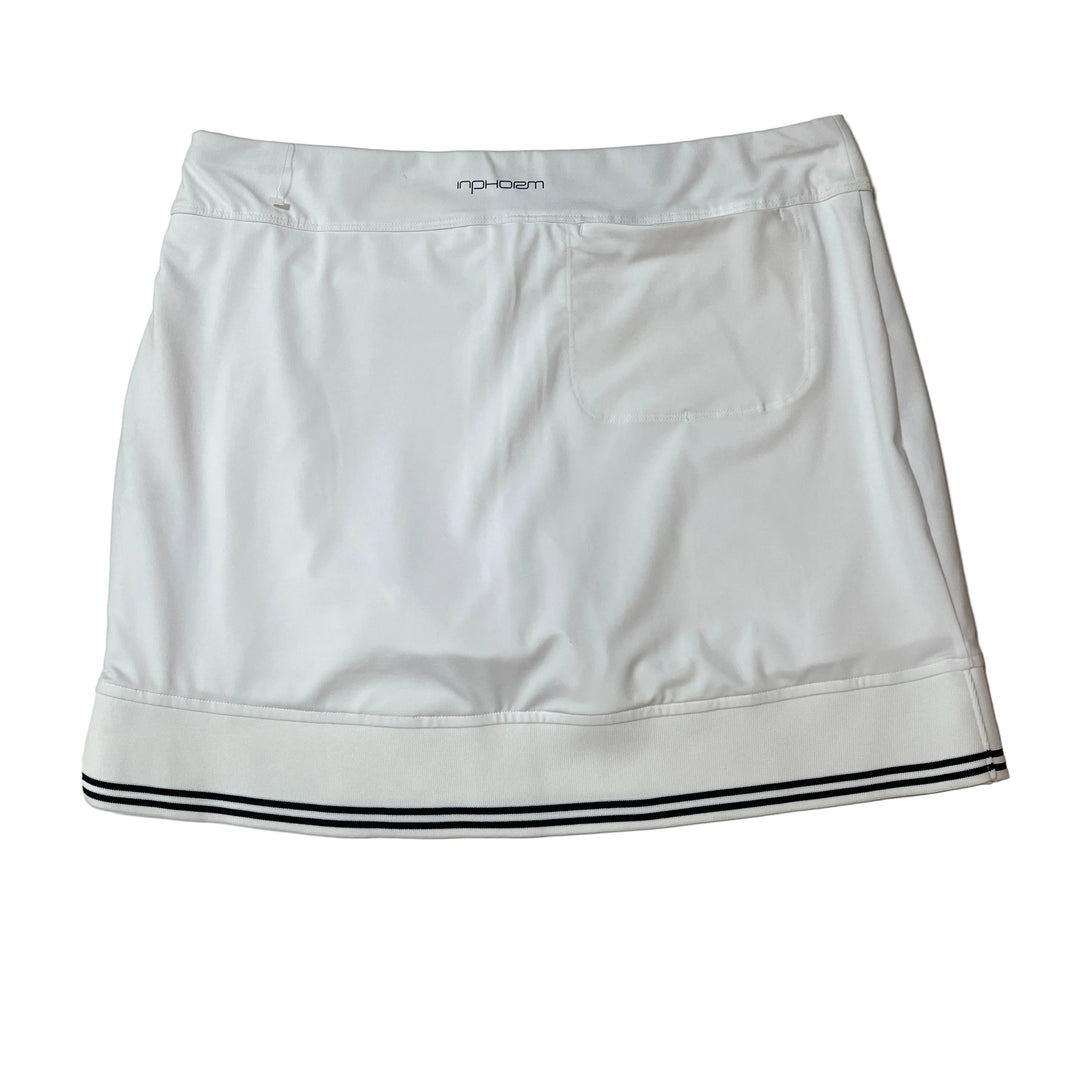 inPhorm Lillian Skort (15") - White/Black - Large - Skorzie