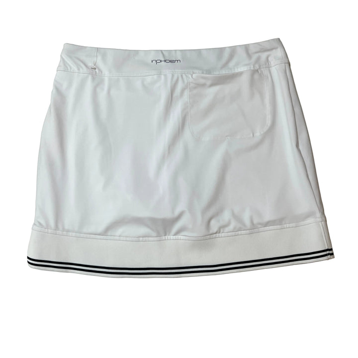 inPhorm Lillian Skort (15") - White/Black - Large - Skorzie