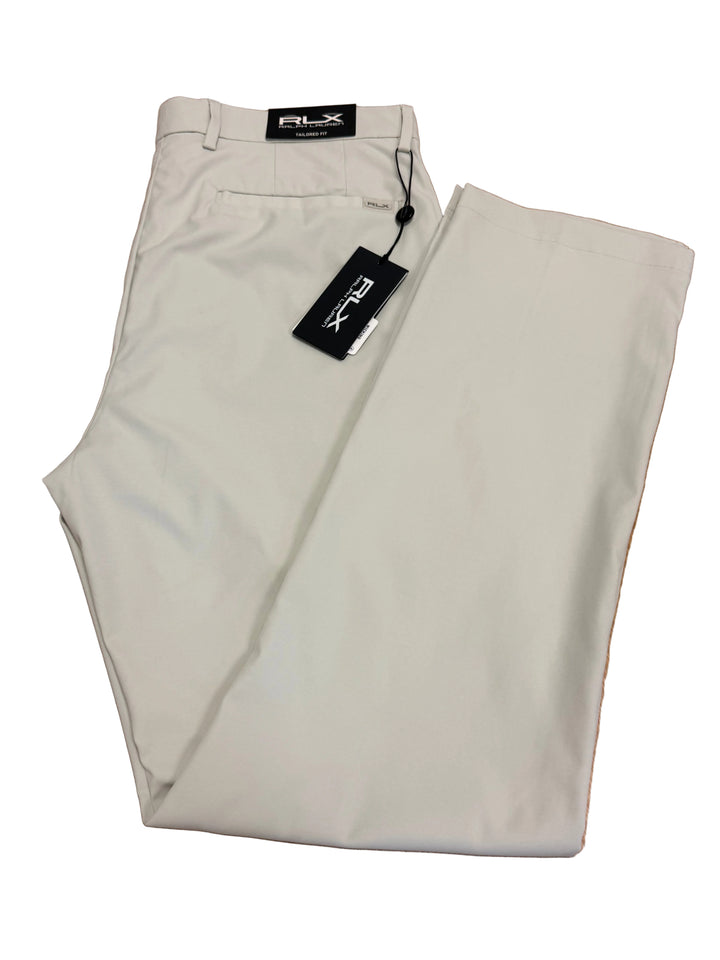 RLX Men's Tailored Fit Performance Pant - Basic Sand - 33x32 - Skorzie
