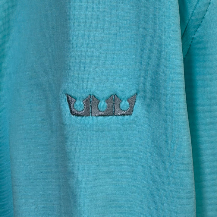 Peter Millar Beaumont Performance 1/4 Zip (w/logo) - Turquoise - Medium - Skorzie