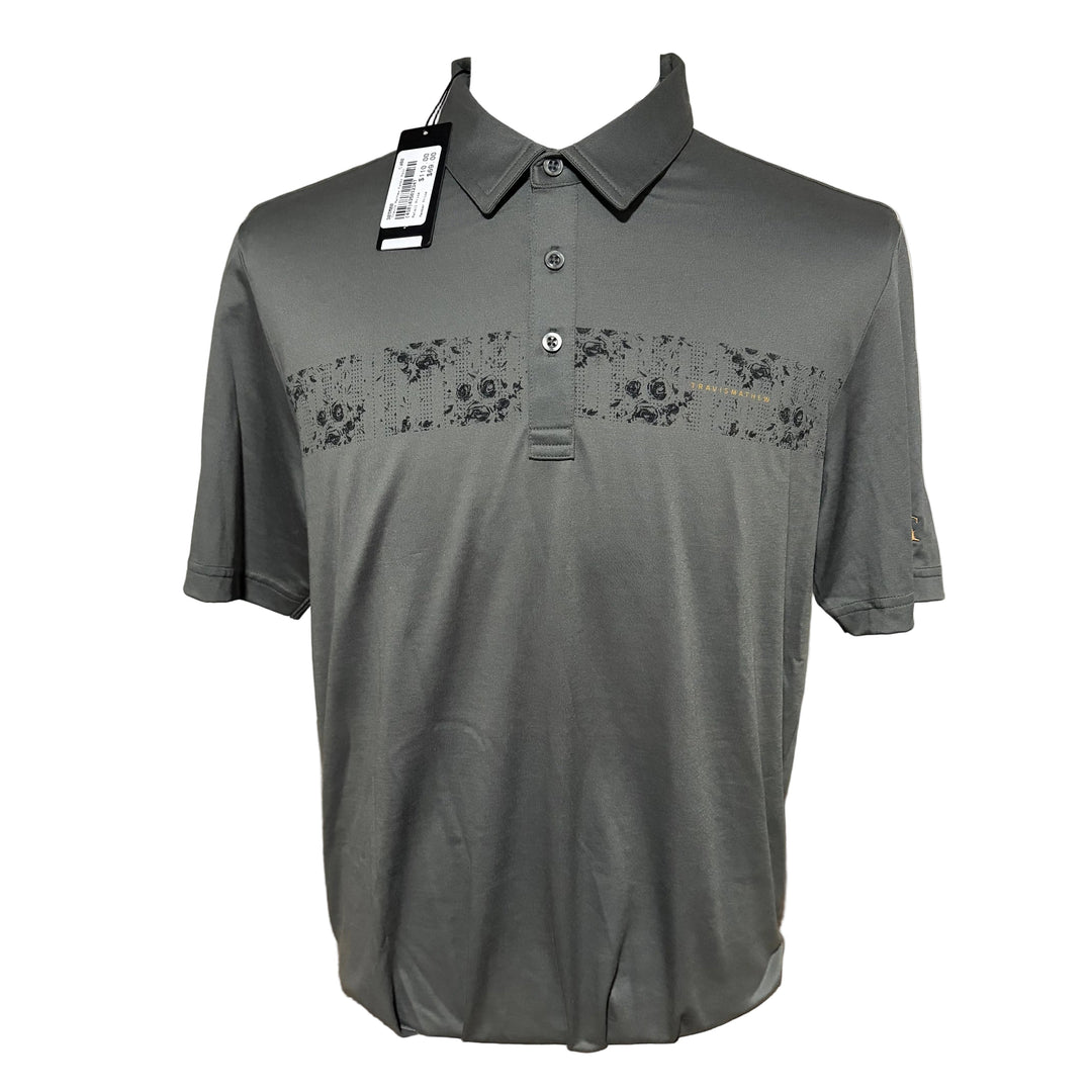 Travis Mathew Overnight Stay Polo (w/logo) - Dark Olive - Large - Skorzie