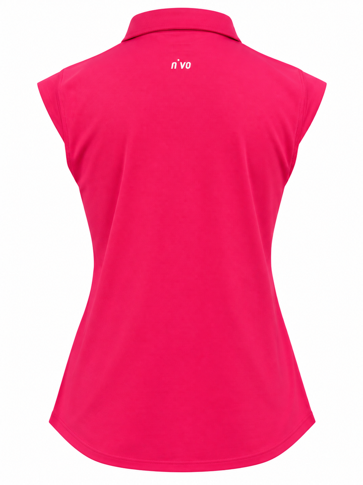 Nivo Sport Sleeveless Nikki Golf Polo - Berry