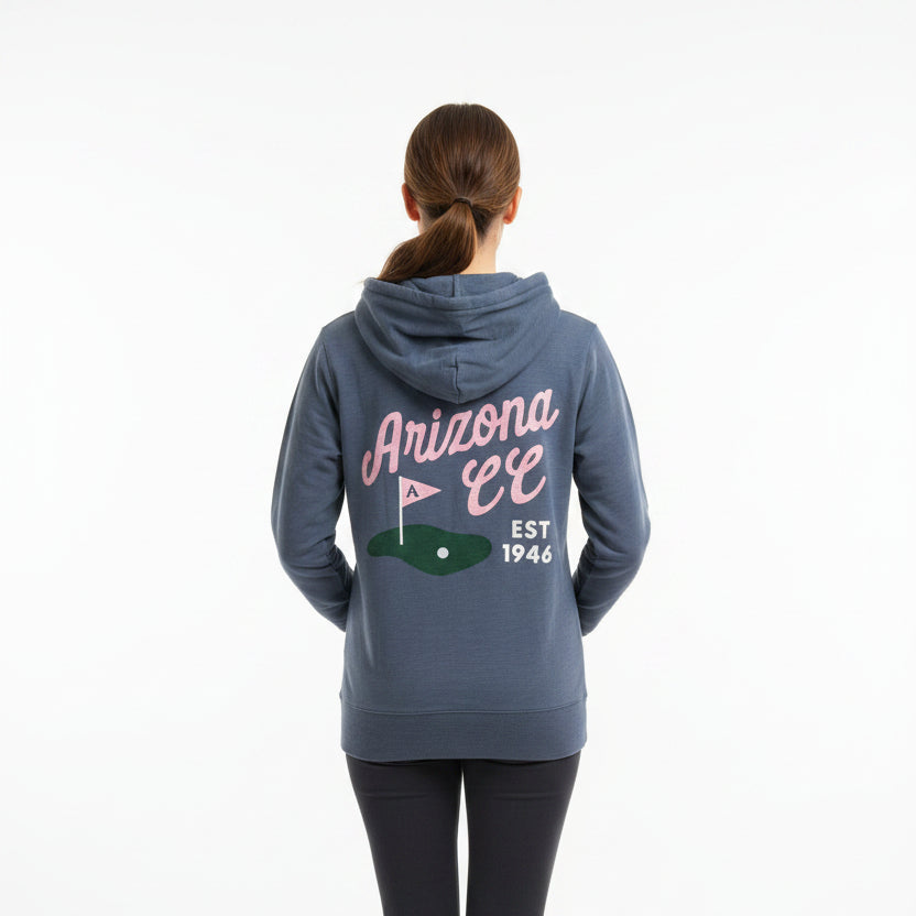 Standard Recreation Hooded LS (w/ logo) - Dusty Blue (FINAL SALE ITEM)