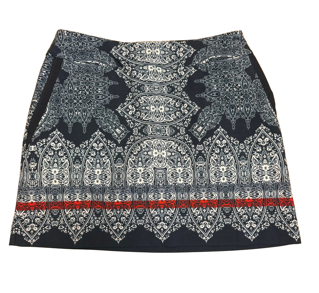 EP NY Performance Jersey Skort 16.5" - Navy Bandana Print - Skorzie