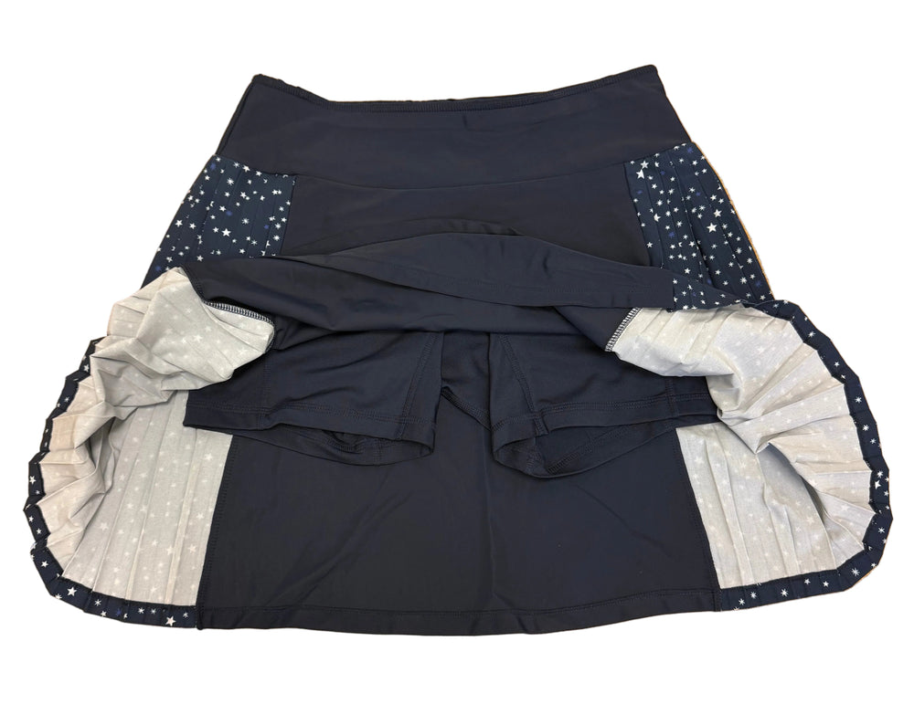 RLX Ralph Women's Pleated Stars Skort - Navy - Skorzie