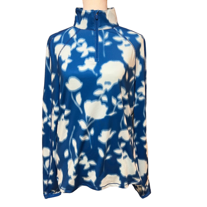 G/FORE Tech Jersey Pullover - Blue Floral - Skorzie