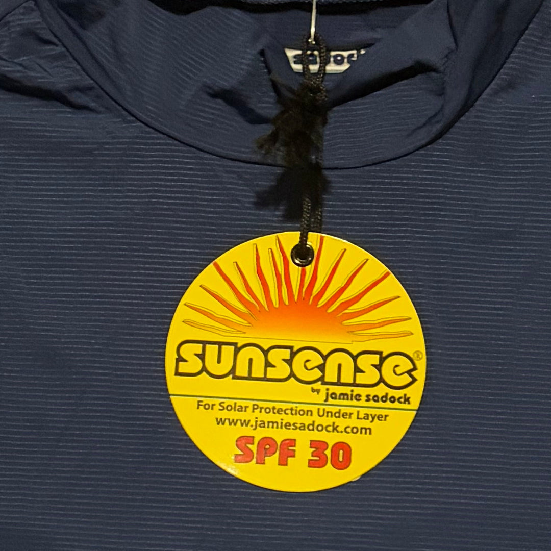 Jamie Sadock Women's Golf Top Sunsense Mock L/S Moonlit Size M (FINAL SALE ITEM)
