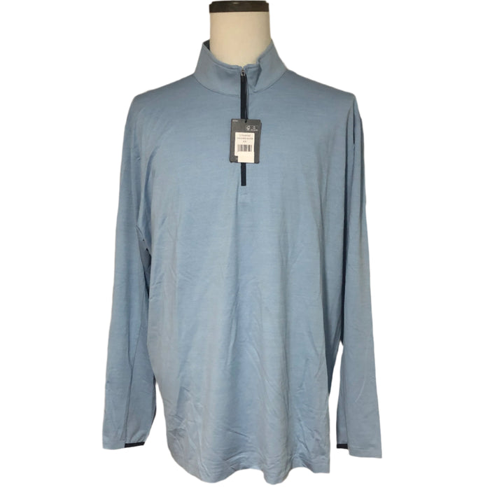 Dunning Golf Carnew Graphene 1/4 Zip - Atmosphere Heather - XX-Large - Skorzie