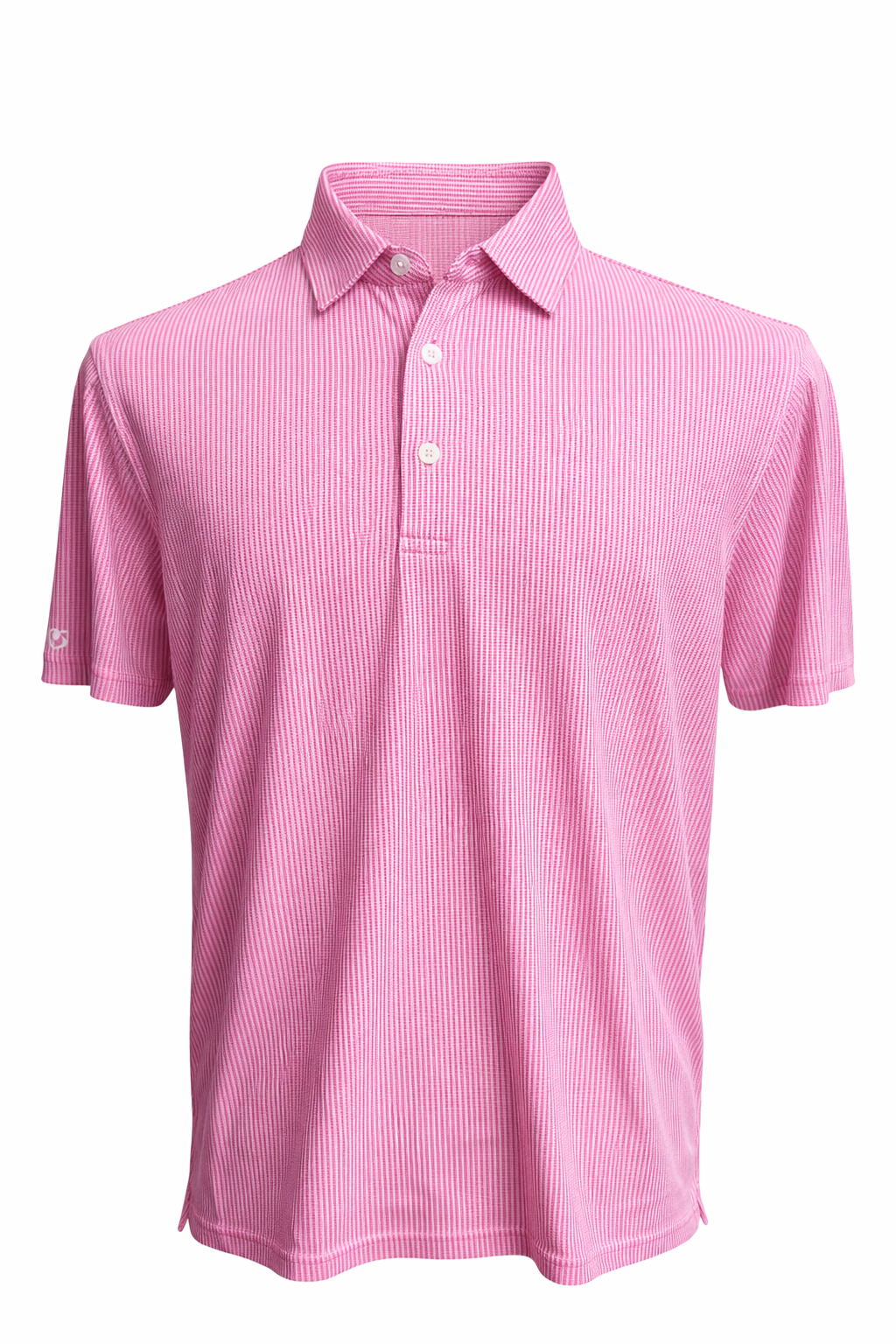 IBKUL Combo Stitch Short Sleeve Polo - Pink - Large - Skorzie