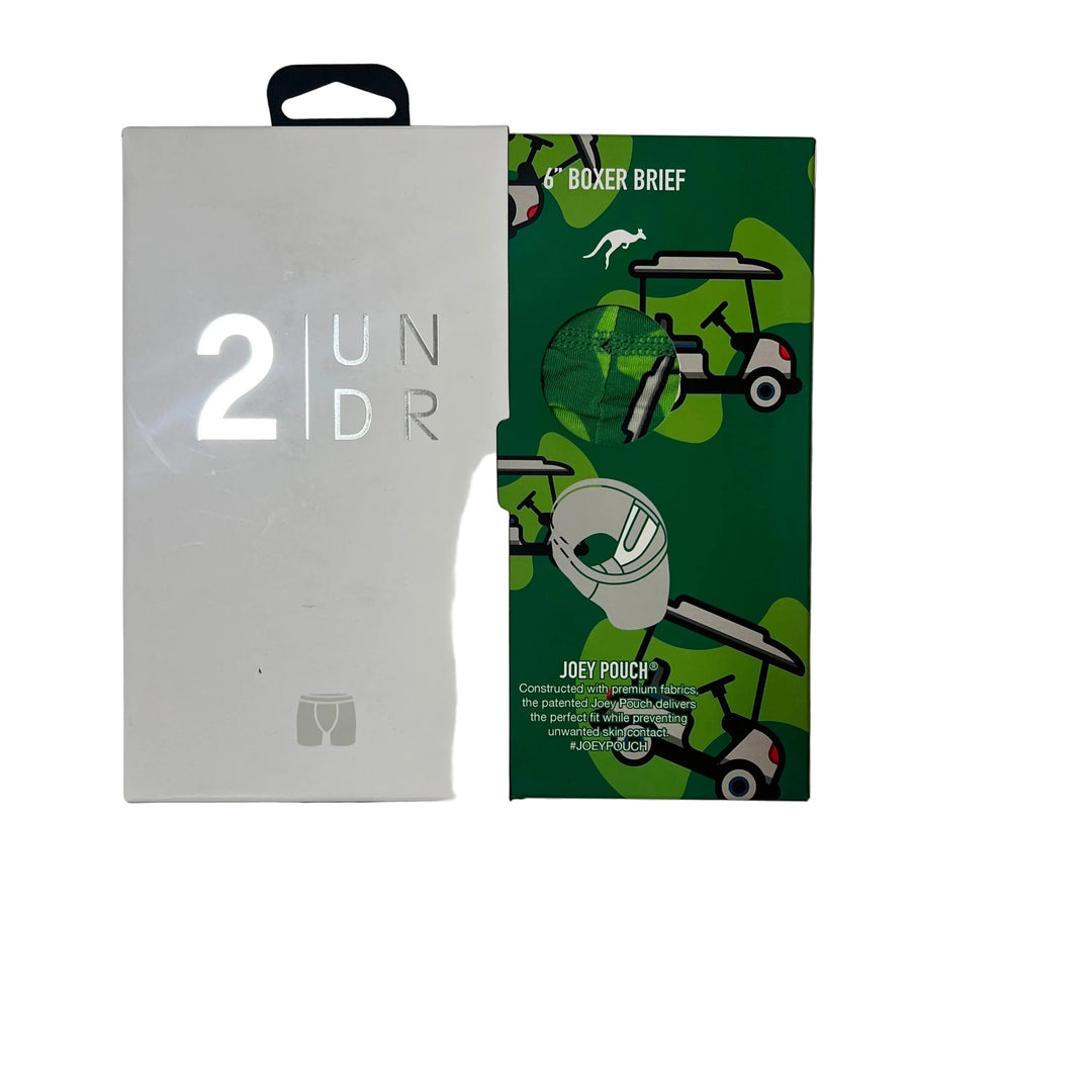2UNDR 6" Boxer Brief - Green Golf Cart - FINAL SALE ITEM - Skorzie