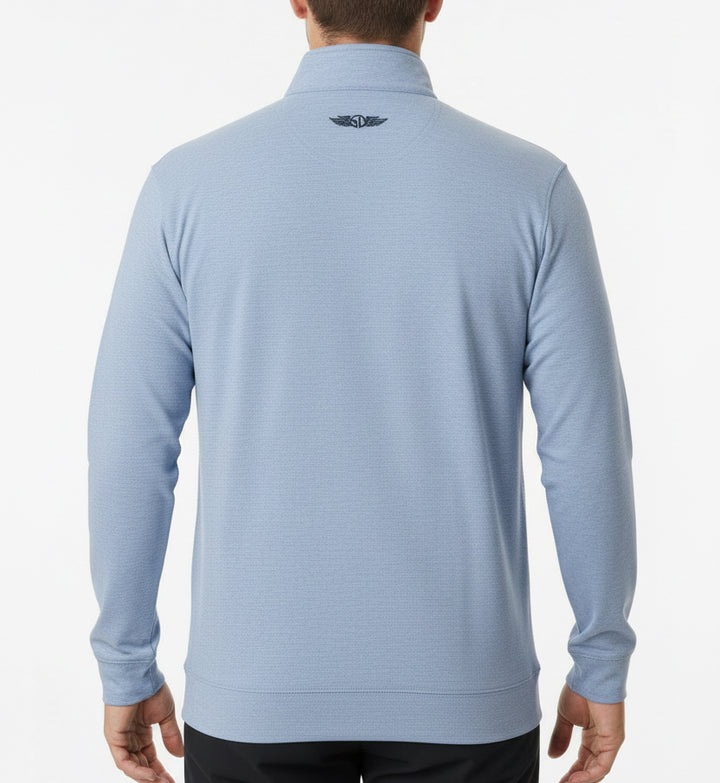 Straight Down Men's Golf Quarter Zip Oceanside 2.0 Tidal Size L