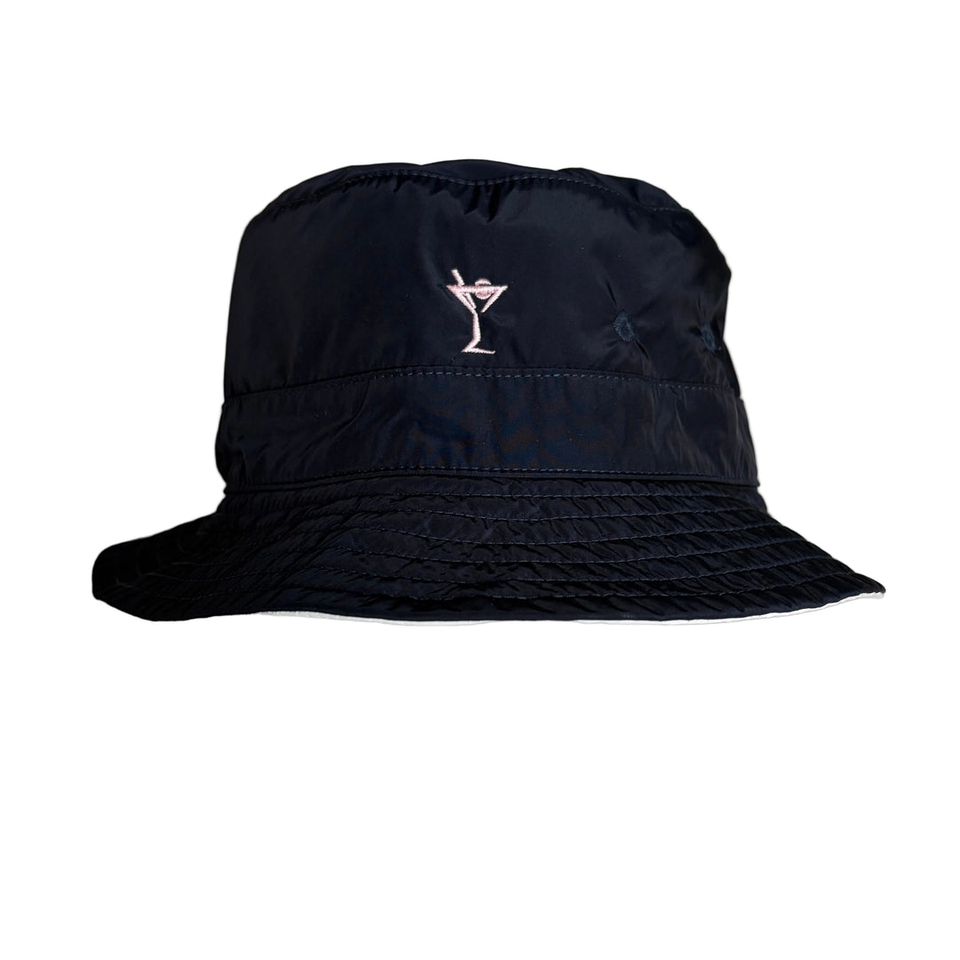 Golftini Reversible Bucket Hat - Navy/White - OS (FINAL SALE ITEM) - Skorzie