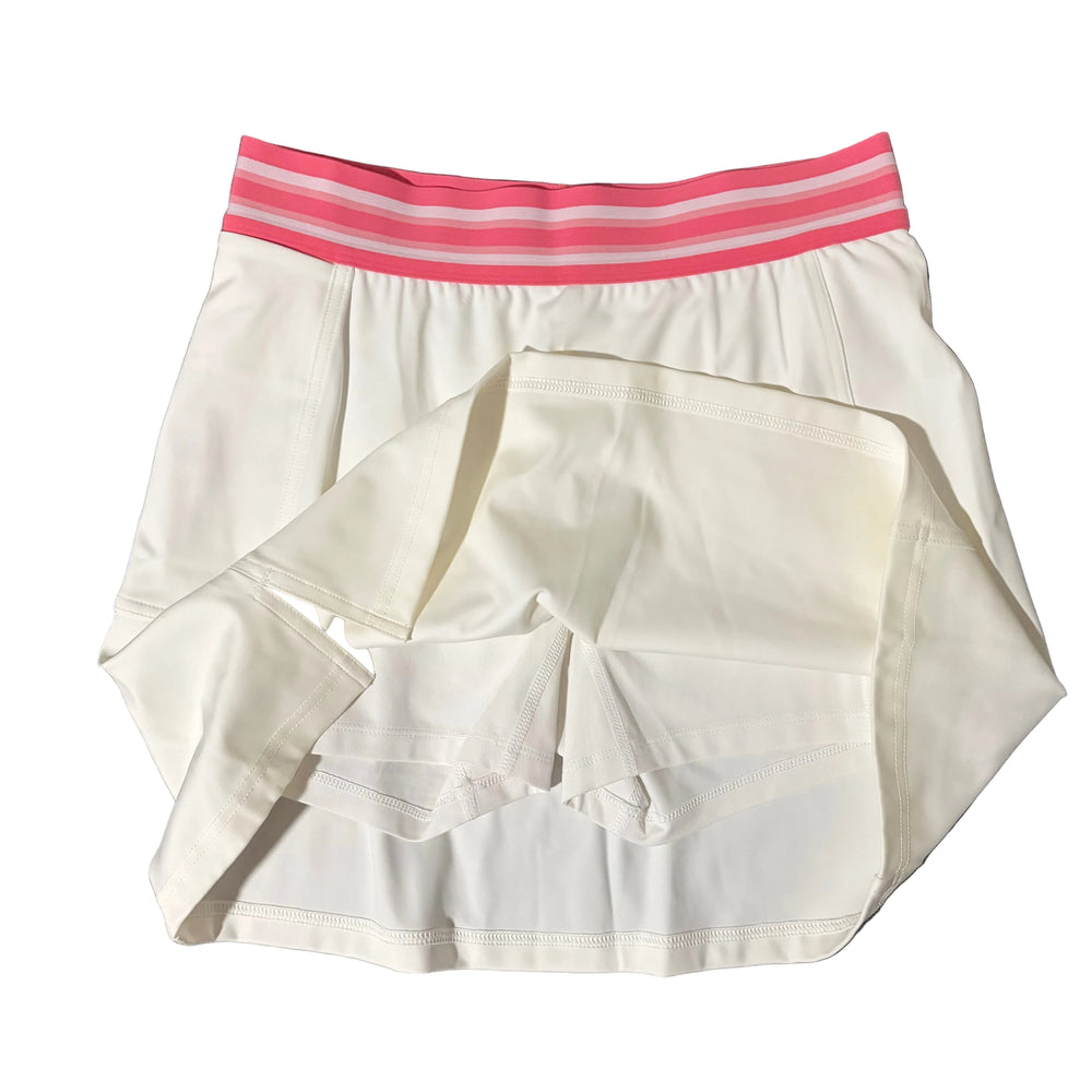 GGBlue Active Track Skort 16.5" - White/Pink - Small - Skorzie