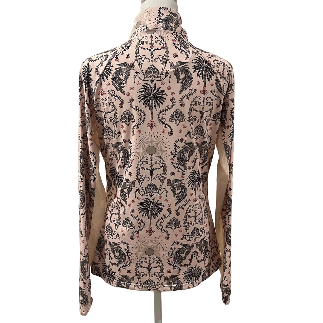 Kastel Denmark Patterned 1/4 Zip - Blush - Skorzie