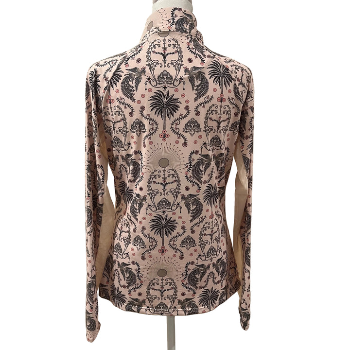 Kastel Denmark Patterned 1/4 Zip - Blush - Skorzie