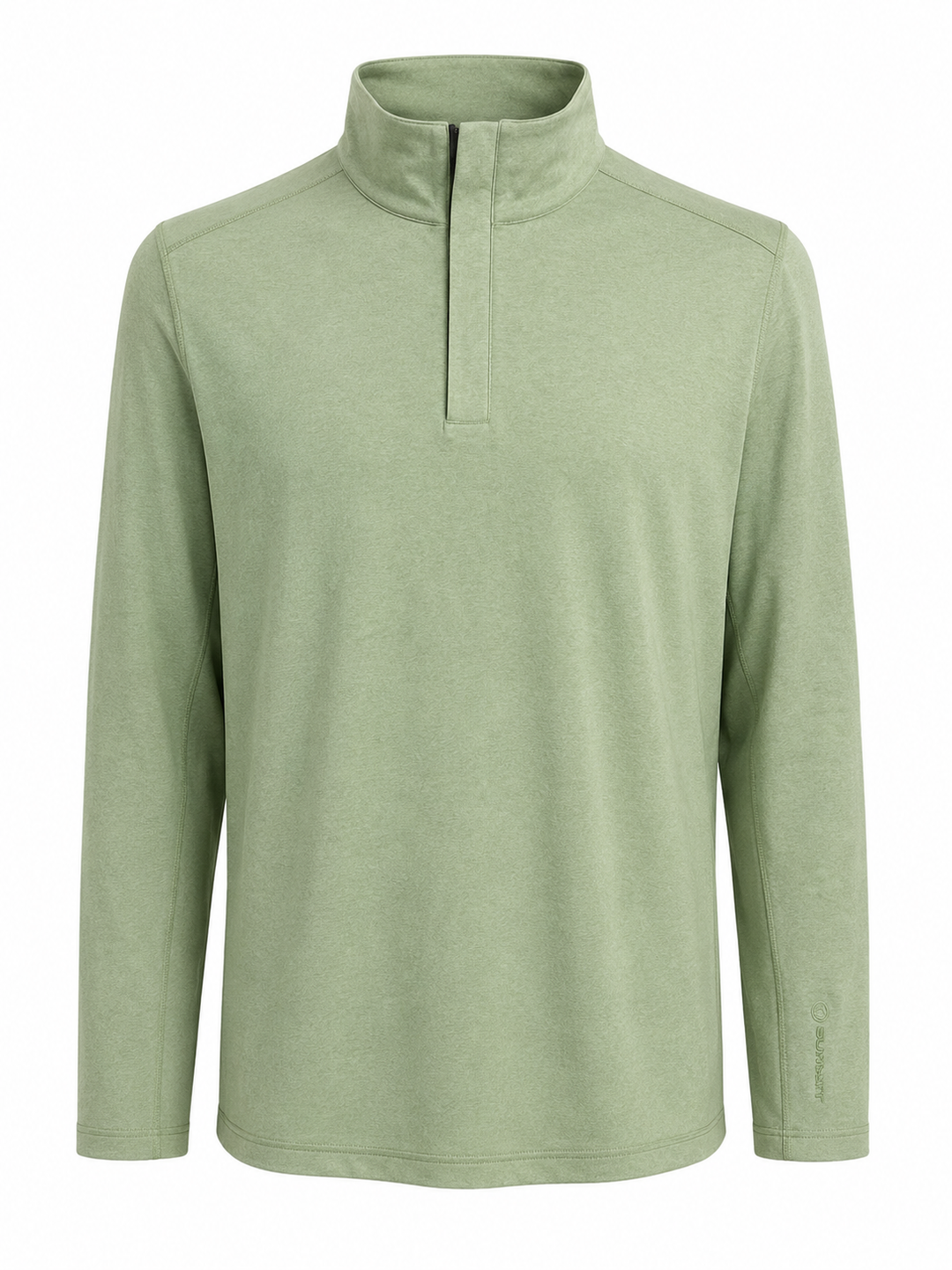 Sunice Aric Aerosoft Performance Pullover Quarter Zip - Frost Green - Large