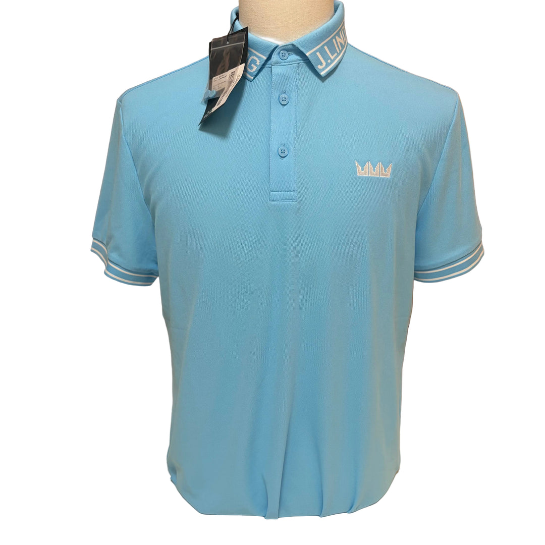 J.Lindeberg Austin Regular Fit Polo (w/ logo) - Baltic Sea - Skorzie