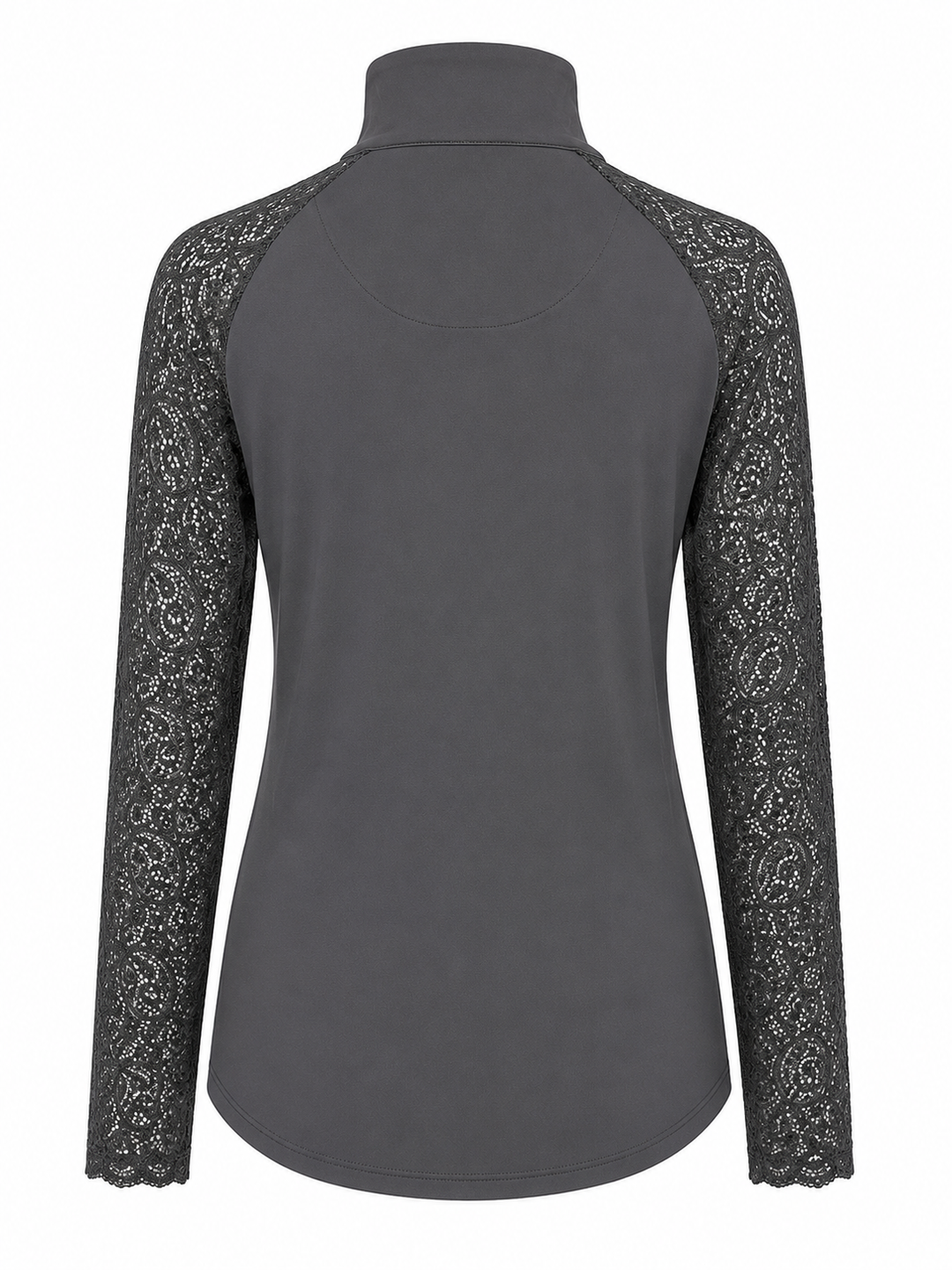 Kastel Denmark Long Sleeve Raglan 1/4 Zip Sun Shirt - Slate Floral Lace - Skorzie