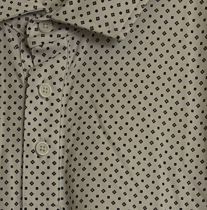 G/FORE Men's Polo Pima Chalk/Onyx Size M