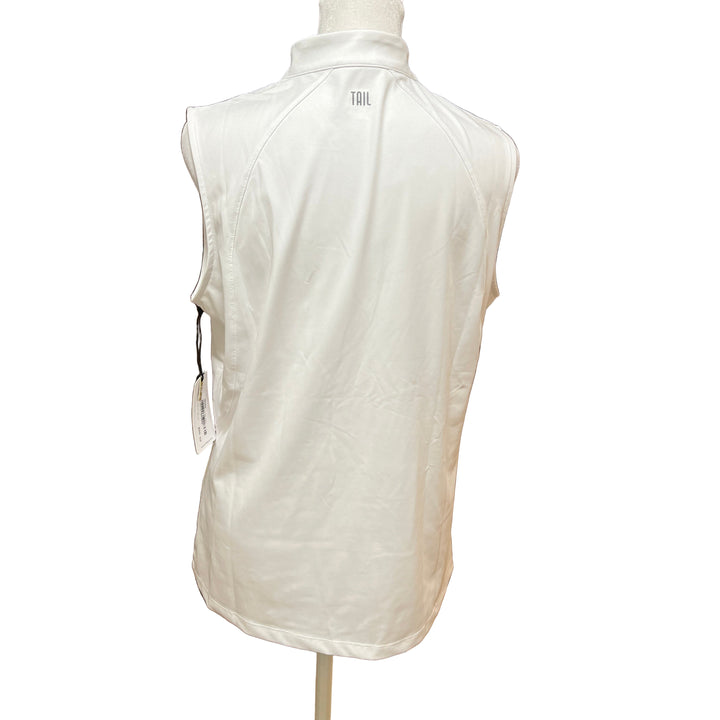 Tail Sleeveless Squared Mini Mock Gem Top - Chalk - Skorzie