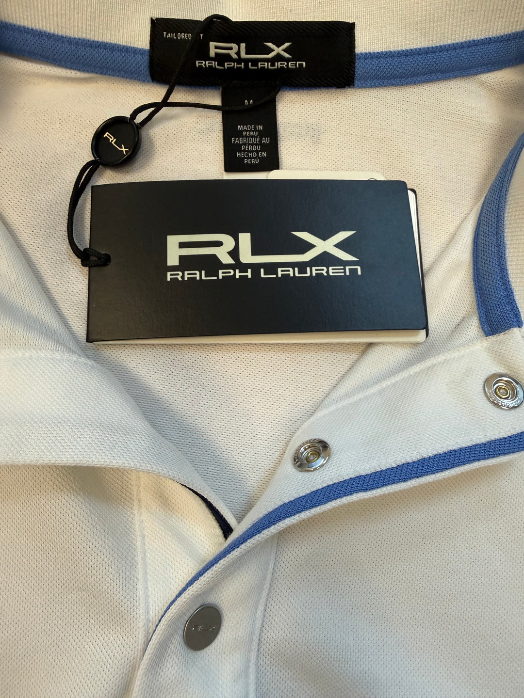 RLX Ralph Lauren Tailored Fit Polo (w/ logo) - White