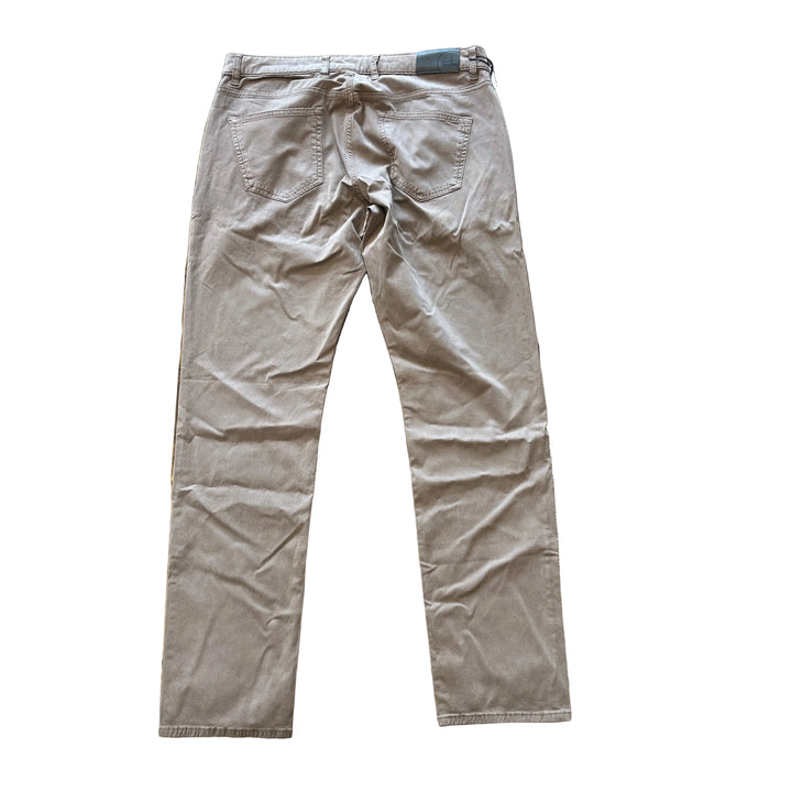Peter Millar Wayfare Five-Pocket Pant - Nickel - Size 35x32